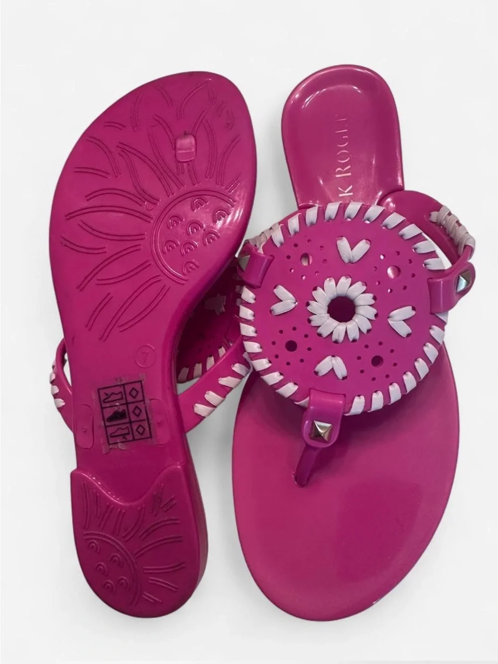 Jack Rogers Georgica Jelly Sandals - Pink - Picture 5 of 5